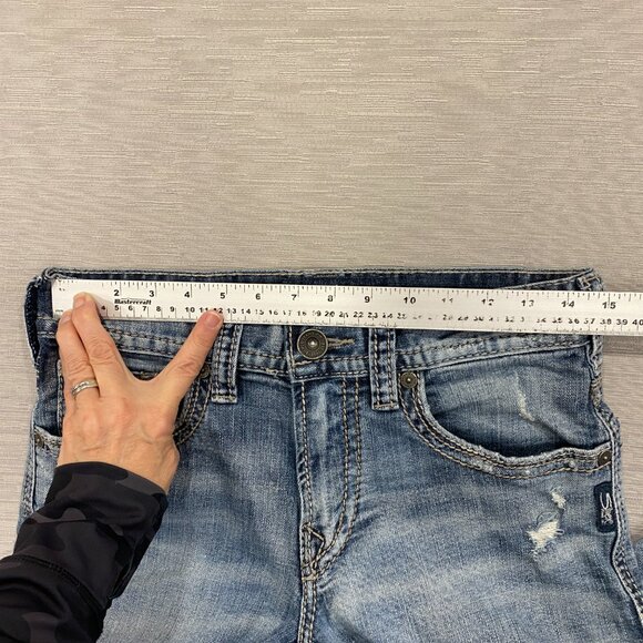 Silver Zac Bootcut Jeans Mens 29 x 32 Relaxed Fit Medium Wash Denim Pants - Picture 10 of 16